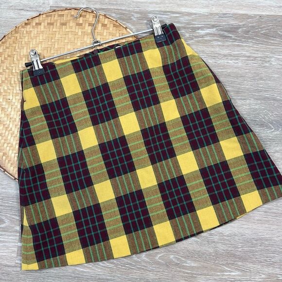 Aritzia Wilfred renee classic plaid mini skirt women’s size 2‎ - Picture 1 of 8